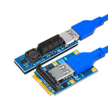 Mini tarjeta de expansión PCIE a PCI-E X1, Cable de extensión PCI Express, conector de alimentación SATA de 60CM, USB 3,0, extensor de Cable PCIE 2024 - compra barato