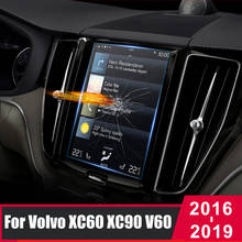 Protector de pantalla táctil para coche, película adhesiva de cristal para navegación de Volvo XC60, XC90, XC40, S90, V90, V60, 2016, 2017, 2018, 2019 2024 - compra barato