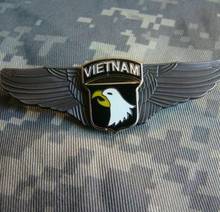 101-я воздушно-десантная дивизия вьетнамская армия США военный пилот крыло значок Инсигния контактный WW2 военный магазин 2024 - купить недорого