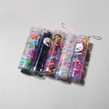 70-80pcs Cute Girls Colourful Ring Disposable Elastic Hair Bands Ponytail Holder Rubber Band Scrunchies Kids Hair Accessories 2024 - buy cheap