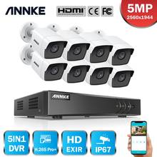 ANNKE 8CH HD 5MP Lite Video Surveillance System 5IN1 H.265+ DVR With 8PCS 5MP Bullet Weatherproof TVI Security Cameras CCTV Kit 2024 - buy cheap