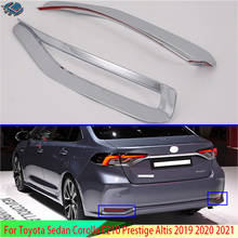 For Toyota Sedan Corolla E210 Prestige Altis 2019 2020 2021 ABS Chrome Rear Reflector Fog Light Lamp Cover Trim Bezel 2024 - buy cheap