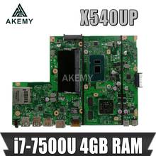 Akemy X540UP laptop Placa-mãe X540UP X540U A540U R504U F540U Mianboard i7-7500U CPU 4GB-RAM 2024 - compre barato