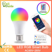 Led Bulb E27 Dimmable RGB Smart Bulb 9W 12W 15W Smart Light Bulb Wifi Magic Lamp AC 220V 110V RGBW RGBWW with IR Remote Control 2024 - buy cheap