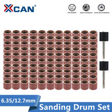 XCAN Sanding Drum Set #80#100#120 Grit with 6.35mm 12.7mm Sanding Mandrel for Dremel Rotary Tools Abrasive Tools Sanding Bands 2024 - buy cheap