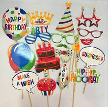 Happy Birthday Photo Booth Props Funny Birthday PhotoBooth Props Decor For Celebrating Birthday Party Decoration 2024 - buy cheap