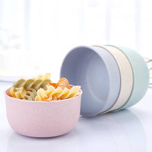 1 Pc Kitchen Dinnerware Round Shape Wheat Straw Small Bowl PP Noodle Salad Bowl for Child Kid Use Rice Fruit Holder Dinnerware 2024 - buy cheap