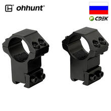 ohhunt 25.4mm 1" 2PCs High Profile Airgun Rings with Stop Pin Dovetail Rings 11mm Rifle Scope Mount Rings Hunting Accessories 2024 - buy cheap