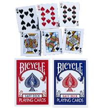 Baralho de cartas de jogo de pôquer, baralho de mágica para bicicleta vermelho/azul raro, limitado, brilho, adereços especiais, fechar, truque de mágica para mágico 2024 - compre barato