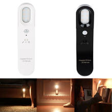 PIR датчик движения Ночной светильник портативный шкаф лампа USB перезаряжаемая для шкафа шкаф лестницы батарея мощность настенный светильник 2024 - купить недорого
