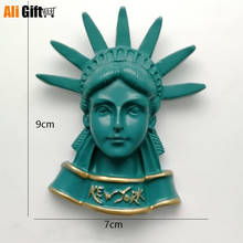 USA 1 Pcs New The Statue of Liberty New York City USA 3D Resin Souvenir Fridge Magnet Craft 2024 - buy cheap