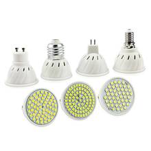 Gu10 Led Spot Light Bulb E27 MR16 Led Lamp 220V 48 60 80 Leds 2835 SMD Energy Saving Bombillas Lampada For Home Lighting 2024 - buy cheap