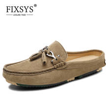 Fixsys-meia sapata com borla para homens, chinelo leve para o verão, respirável, sem cadarço, para homens, sapatos baixos ao ar livre 2024 - compre barato