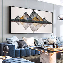 AHPAINTING-Cuadro de pared para sala de estar, pintura de paisaje de gran tamaño, arte en lienzo, decoración del hogar, sin marco 2024 - compra barato