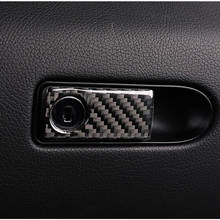 Guarnição do painel de luvas de fibra de carbono para mercedes benz glk x204, 2008-2010, acessórios para interior do carro 2024 - compre barato