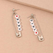 Fashion Statement Earring 2020 Geometric Safety Pin Earrings For Women Hanging Dangle Earrings Drop Earing Modern Female Jewelry 2024 - buy cheap