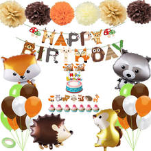 Woodland Animals Party theme Jungle Safari Birthday Party Decor Woodland Creatures Jungle Animal Forest Bithday Party Supplies 2024 - compra barato