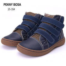 Pekny Bosa barefoot leather shoes Ankle boots child orthopedic shoes booties for boy girl kids shoes пинетки для малышей 2024 - buy cheap