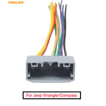 FEELDO 1PC Car Stereo Wiring Harness Adapter Female Plug For Jeep Wrangler/Compass OEM Factory Audio Wire Cable #FD2890 2024 - buy cheap