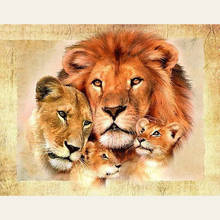 SNA  Diamond Painting Round Full Drill Animal DIY Mosaic Embroidery 5D Cross Stitch home decor gifts 2024 - buy cheap