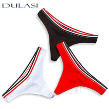 Women's Cotton G-String Thong Panties String Underwear Women Briefs Sexy Lingerie Pants Intimate Ladies Letter Low-Rise DULASI 2024 - buy cheap