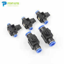 HVFF Pneumatic Fitting For Air/water 2 Way Quick Fittings Push Connector Tube Hose Plastic 4mm 6mm 8mm 10mm 12mm Pneumatic Parts 2024 - buy cheap