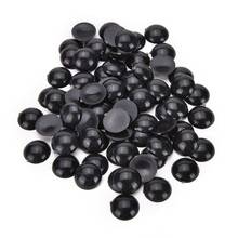 100 Pcs/Set 6/8/10/16mm Plastic Safety  Eyes For Stuffed Doll Animal Crafts Half Round Dolls Accessories Black Color 2024 - buy cheap
