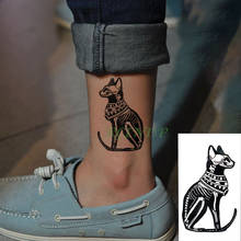 Waterproof Temporary Tattoo sticker Ancient Egypt Bast Bastet cat totem tatto stickers flash tatoo fake tattoos for men women 2024 - buy cheap