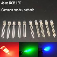 20-1000Pcs Multicolor 4pin 5mm RGB Led Diode Light Lamp Tricolor Round Common Anode LED F5 Light Emitting Diode Red Green Blue 2024 - buy cheap