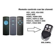 Mando a distancia para garaje hs1 hs2 hs4 hse2, clon HSM2 HSM4 HSM4, abridor de puerta de garaje, 868 MHz 2024 - compra barato