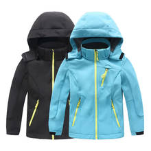 Children Hooded Coat Autumn/Winter Waterproof Windproof Kids Soft Warm Fleece Jacket Outerwear For Boys Girls 4-14 Years Dwq594 2024 - buy cheap