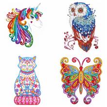 Diamond Painting Sticker DIY Full Drill Special Shaped Unicorn Owl Butterfly Cat Pattern Diamond Embroidery Cross Stitch Decor 2024 - buy cheap