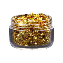 Imitation Gold Foil Fragment K Gold Nail Glitter for DIY Nails Sticker Art Nail Decorations Multi Color Gold Leaf Flakes 2024 - buy cheap