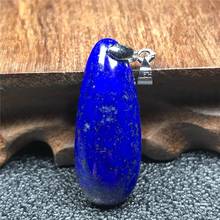 Top Natural Royal Blue Lapis Lazuli Necklace Pendant Jewelry For Woman Men Crystal 35x14x8mm Beads Water Drop Gemstone AAAAA 2024 - buy cheap