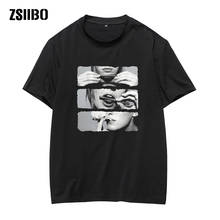 Мужская футболка в стиле Харадзюку с круглым вырезом и коротким рукавом, футболка в стиле хип-хоп 2024 - купить недорого
