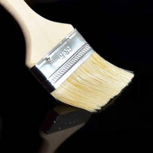 Cepillo de cerdas de pintura con mango de madera, rodillo decorativo, herramienta de pared para el hogar, artistas, 2 pulgadas 2024 - compra barato