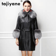 Real Fur Coat Female Fox Fur Collar Genuine Leather Jacket Winter Sheepskin Coat Women Clothes 2020 Tops Windbreaker ZT4097 2024 - buy cheap