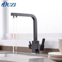 Swivel Drinking Water Faucet 3 Way Water Filter Purifier Solid Brass Kitchen Mixer Water Tap Cold & Hot Water Kitchen Sinks Taps 2024 - buy cheap