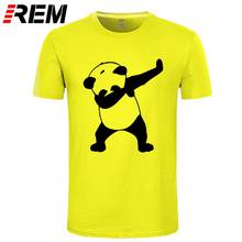 REM Summer Fashion Dabbing Panda Bear T-Shirt Newest Men Funny Panda T Shirts Short Sleeve Tops Hip Hop Tee Lovely Top Unisex 2024 - buy cheap
