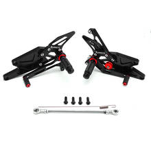 Parte trasera ajustable de Rearsets reposapiés para Yamaha YZF R25 R3 MT-03 MT-25 2014-2020 reposapiés para MT 03 MT 25 MT03 MT25 CNC 2024 - compra barato