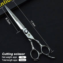 7" Pet Dogs Gromming Scissors Cutting Shears Sharp Blade Animals Cat Cutting Scissors Straight Scissors Barbers Cutting Tools 2024 - buy cheap