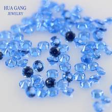 Deep sea Blue143# Nano Stone Round Brilliant Cut Synthetic Gems For Jewelry 0.8~3.0mm Free Shipping 2024 - buy cheap