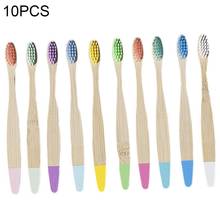 5050% Hot Sale 10Pcs Kids Unisex Manual Soft  Bristles  Wooden  Bamboo  Toothbrush  Oral  Care Teeth Environmental Cleaning Tool 2024 - buy cheap