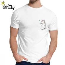 Camiseta de cuello redondo para hombre, camisa con estampado gráfico de Okami Celestial con bolsillo, 100% algodón, talla grande 2024 - compra barato