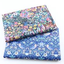 Japanese Retro Flowers Cat Animals 100% Cotton Twill Fabric Patchwork Cloth Sewing Quilting Bed Sheet Baby Child Fabric 2024 - buy cheap