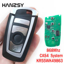 Hanzsy chave remota de bmw f cas4 3 5 7 séries 2009-2015, 4 botões, chave inteligente com chip pcf7945 de 2009 mhz 2024 - compre barato