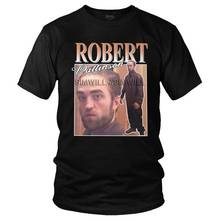 Funny Robert Pattinson Standing Meme T Shirt Men Cotton Tshirt Unique Tee Tops Short Sleeved Vintage Rob T-shirt Clothing Gift 2024 - buy cheap