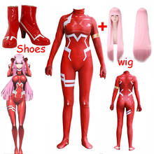Darling в franxx 02 ноль два косплэй костюм для женщин; Костюм для Хэллоуина; Нарядная одежда на Рождество, карнавал, плотно 3D печати боди 2024 - купить недорого