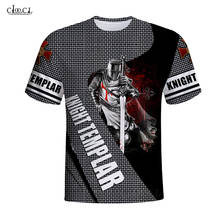 CLOOCL Knights Templar 3D Printed Mens T Shirt Harajuku Summer Short Sleeve Street Casual Unisex T-shirt Tops Drop Shipping 2024 - buy cheap