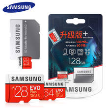 100% Original SAMSUNG EVO+ Plus 128G 100MB/S memory card 64GB 256GB 32GB micro sd U1/U3 Class10 MicroSD for Smartphone Tablet PC 2024 - buy cheap